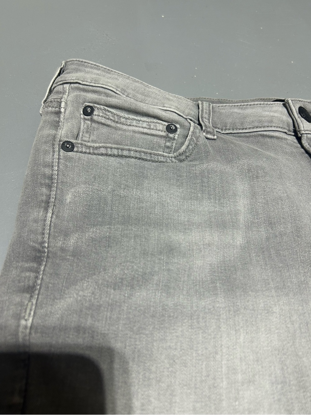 Express Gray Washed Hyper Stretch Skinny Denim Jeans (Men’s Size 34 x 30) - Picture 4 of 13